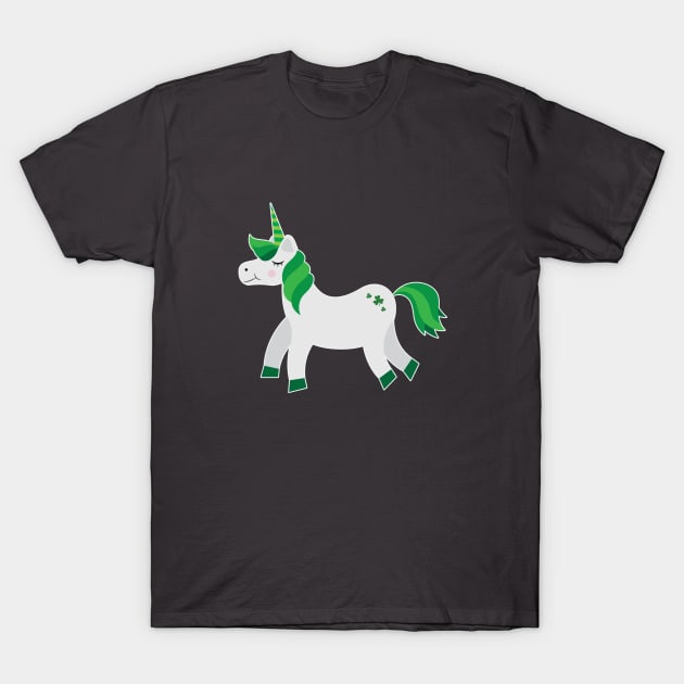 Unicorn st Patrick's day design T-Shirt by WAADESIGN